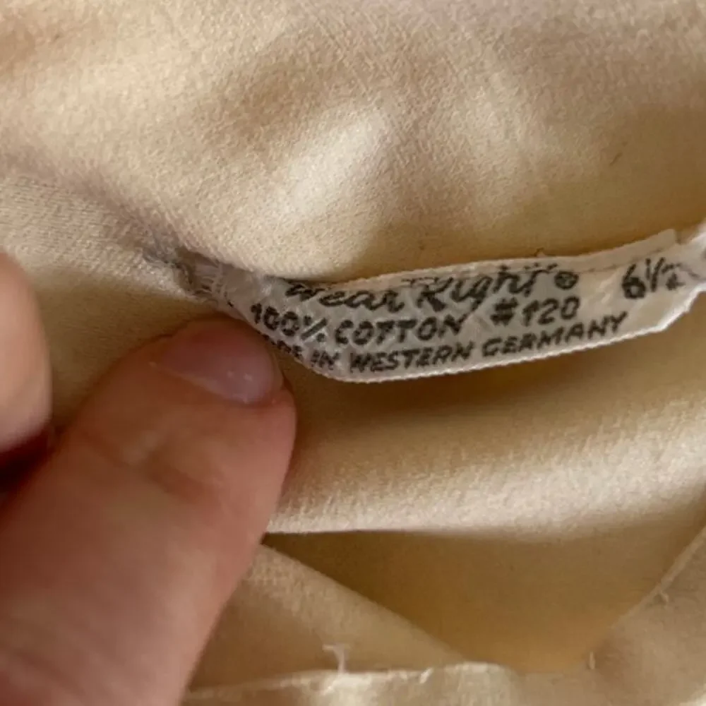 Vintage 50s 60s Warm Beige Cotton Elbow Length Gloves